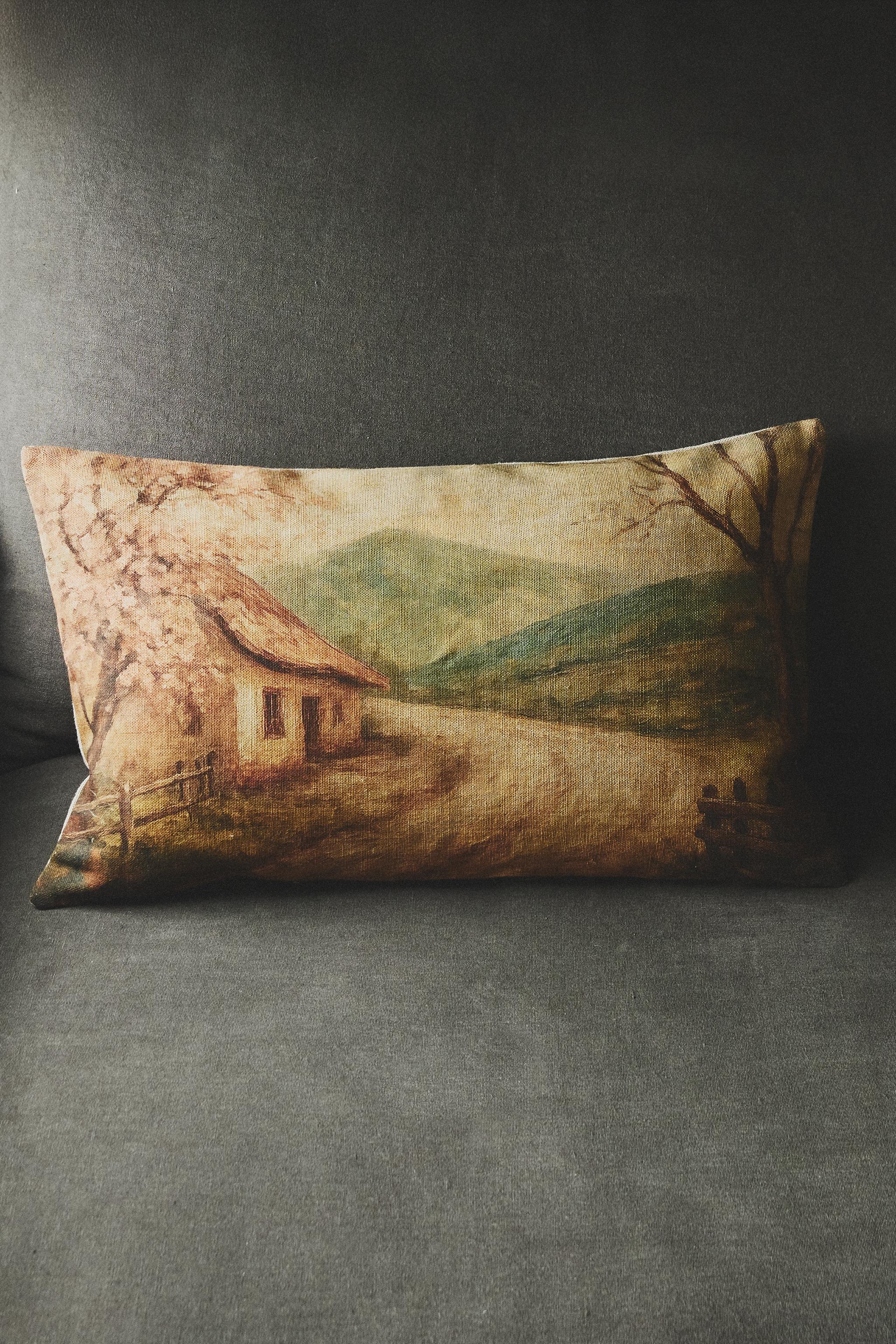 HOUSE THROW PILLOW COVER